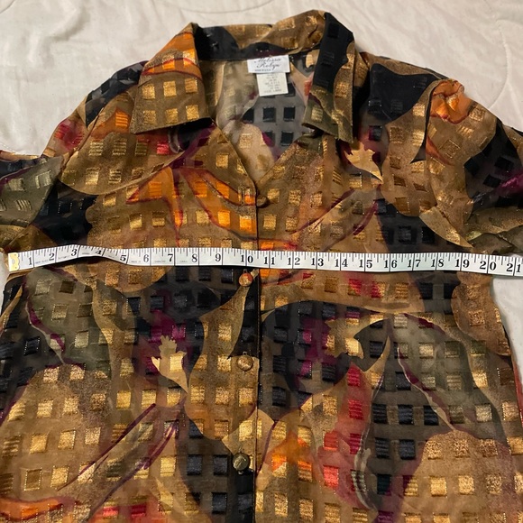 Melissa Robyn Sheer Button Down L - Picture 8 of 10